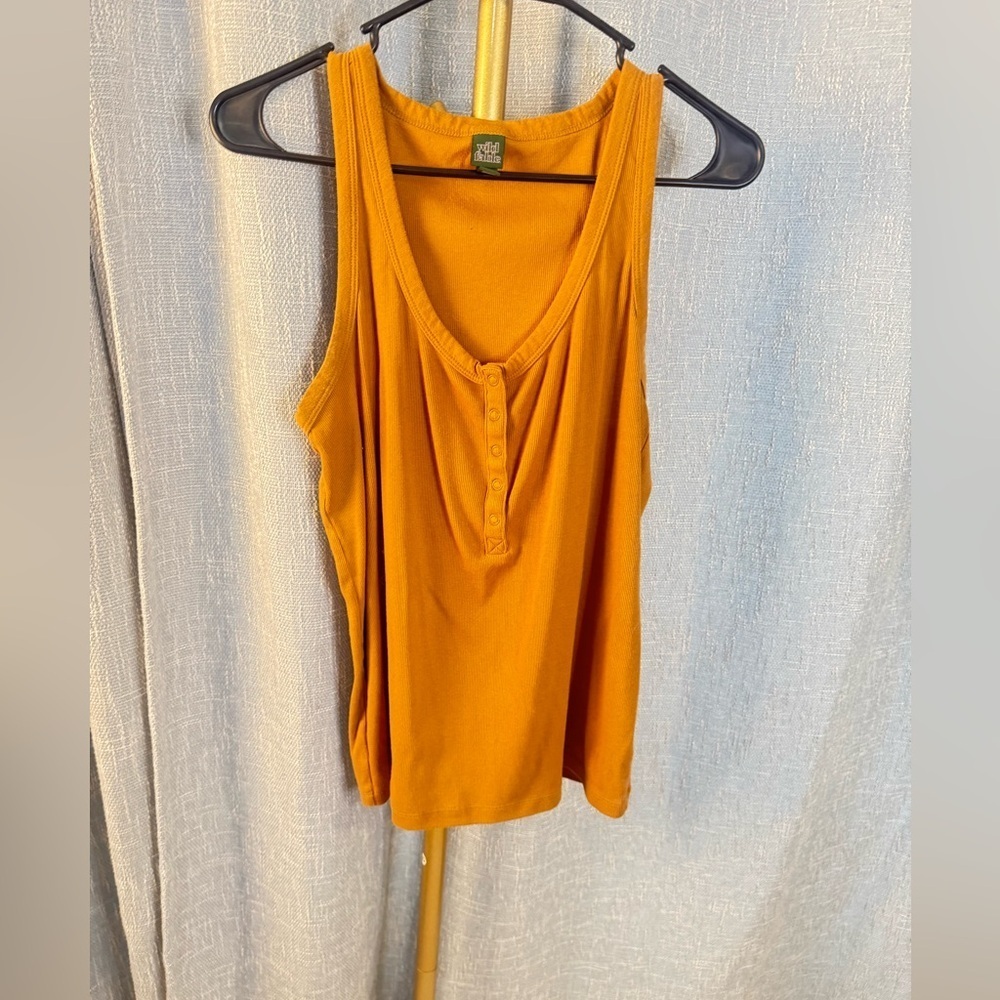 Wild Fable Ribbed Snap Button Tank Top size XXL
